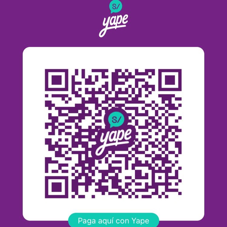 Escanea el QR para yapear